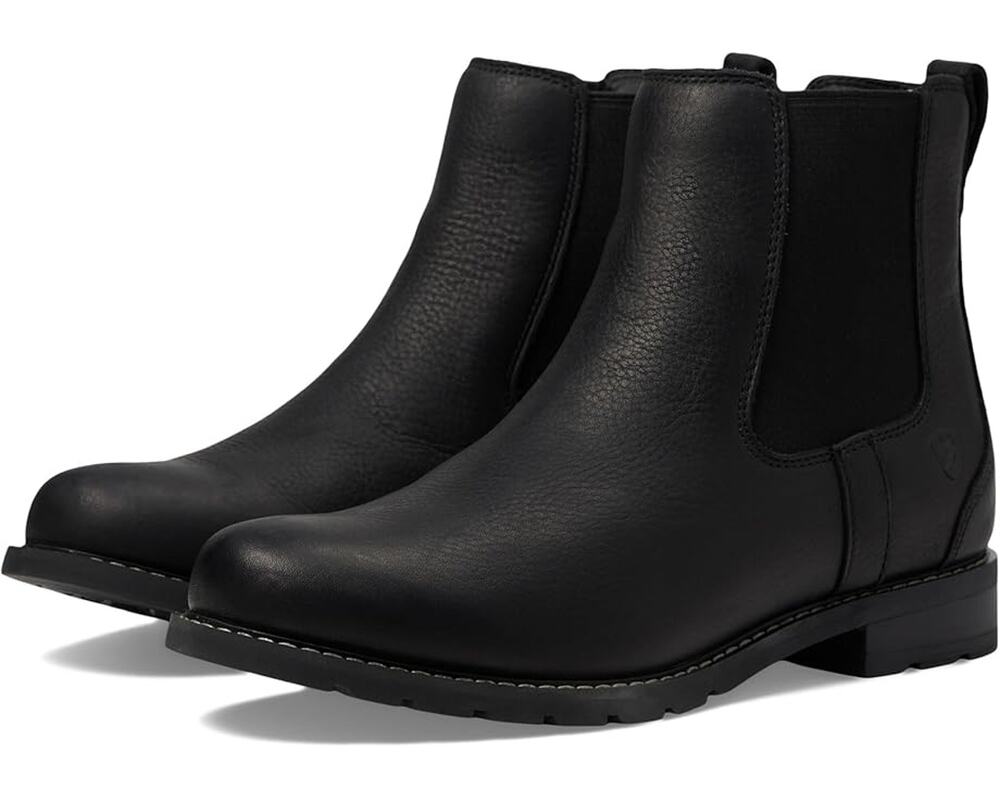 Ariat Womens Wexford Chelsea Boots Size 8.5 B Black Leather Waterproof NWOB